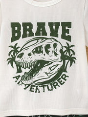 2pcs Toddler Boys Dinosaur T-Shirts & Shorts Set Summer Clothes