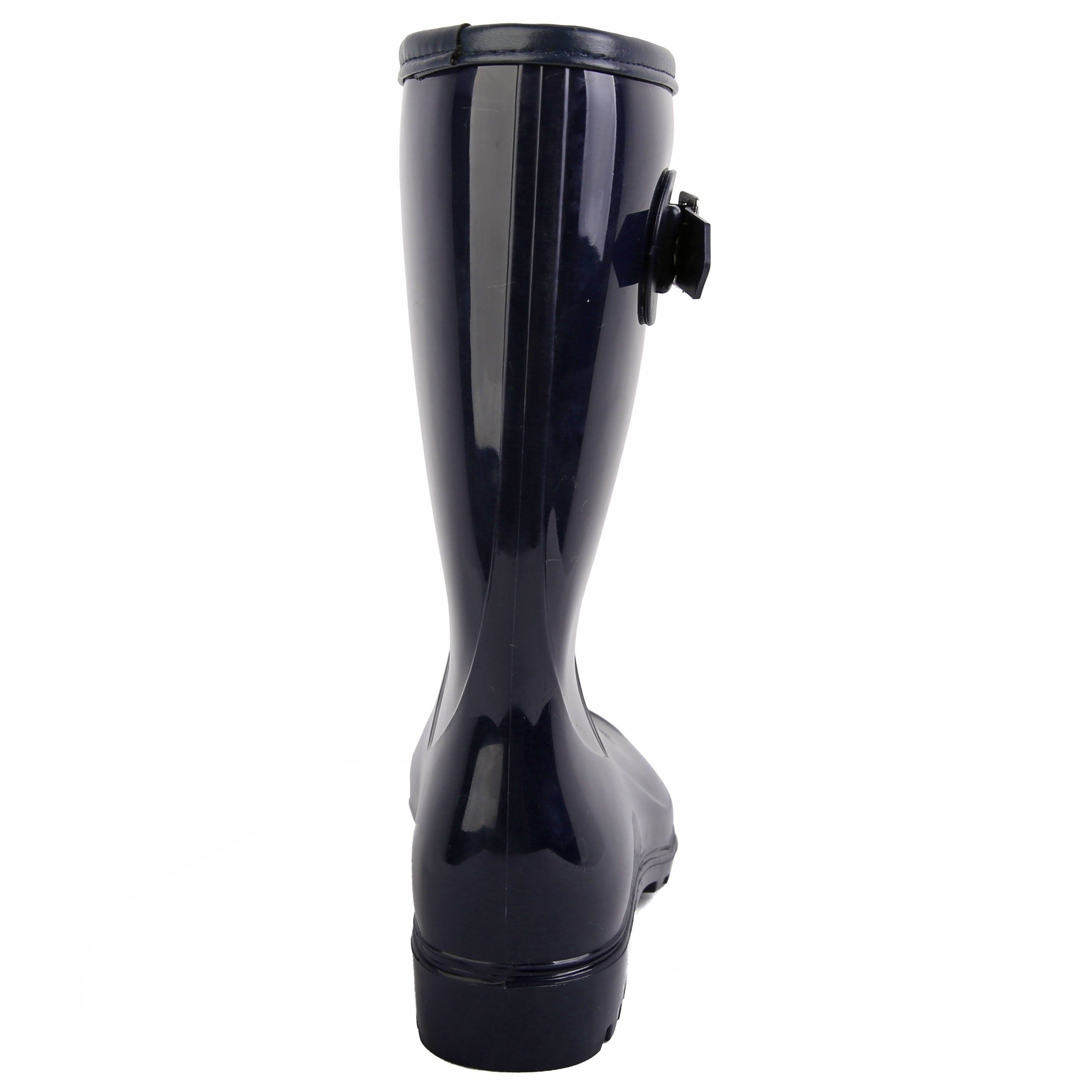 Waterproof Non Slip Rain Boots with PVC Buckle Decor
