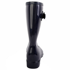 Waterproof Non Slip Rain Boots with PVC Buckle Decor