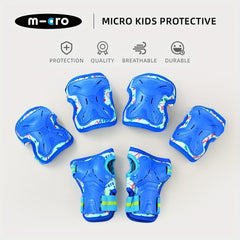 6PCS Luminous Protective Gear Roller Skating Training Knee Elbow Palm