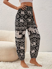 Women's Plus Elephant Print Lounge Pants