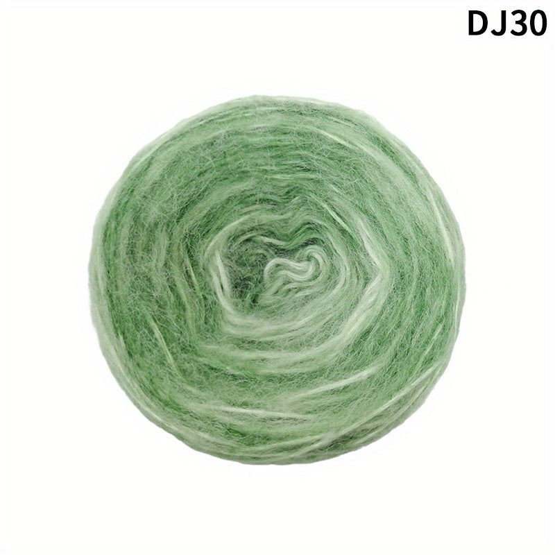 Gradient Spray Wool Thick Thread for Scarves Hats Clothing