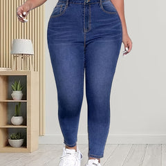 High Rise Stretch Skinny Jeans