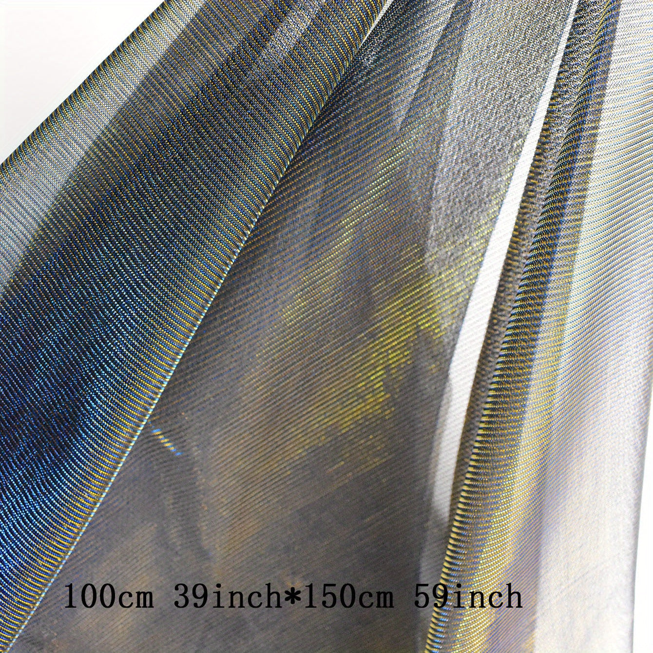 2 Golden Silk Fabric DIY Wedding Bridal Dress Party Gown Dance Skirt