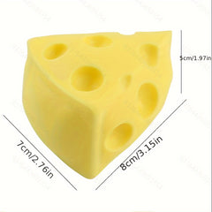 Cheese Pinch Toy Soft Rubber Slow Rebound Vent Ball Novelty Toy