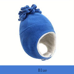 Winter Baby Polar Fleece Warm Plus Fleece Hat Boy Girl Ear Protection Hat