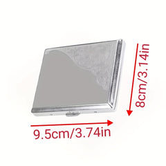 18pcs Printed Metal Cigarette Case Anti Pressure Storage Box For Men