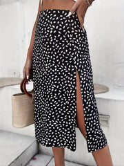 High Waist Split Skirt for Women's Casual Beach Wear