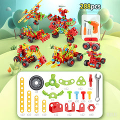 Screw Toys Building Blocks with Nuts for Creative Assembly