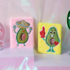 Avocado Cartoon Notebook - Creative Diary for Girls