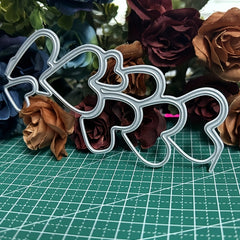 Love Heart Border Frame Metal Cutting Dies for Scrapbook Paper