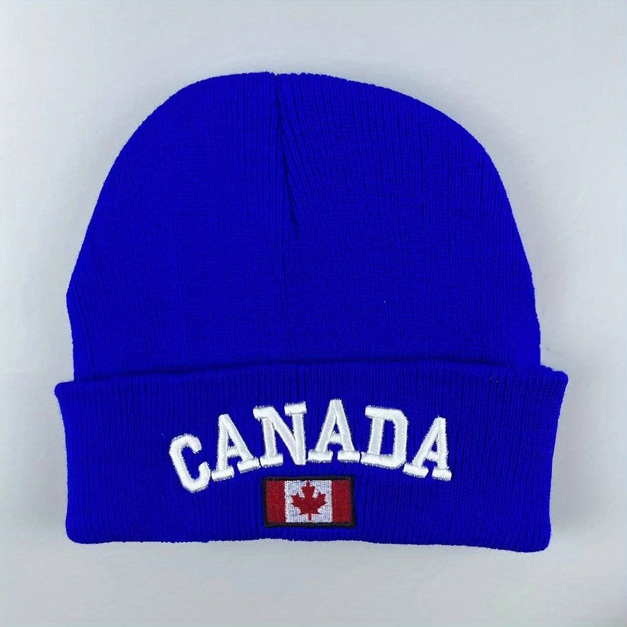 Canada 3D Embroidered Knit Hat Acrylic Woolen Hat