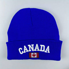 Canada 3D Embroidered Knit Hat Acrylic Woolen Hat