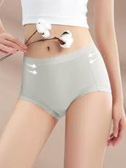Lace Trim Briefs Comfy Stretchy Panties Lingerie Underwear