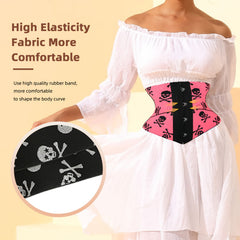 Women's Halloween Skull Pattern Waist Trimmer Tummy Control Belt