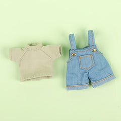 1/12 BJD Doll Short-sleeved Overalls Suit excluding Dolls/Shoes