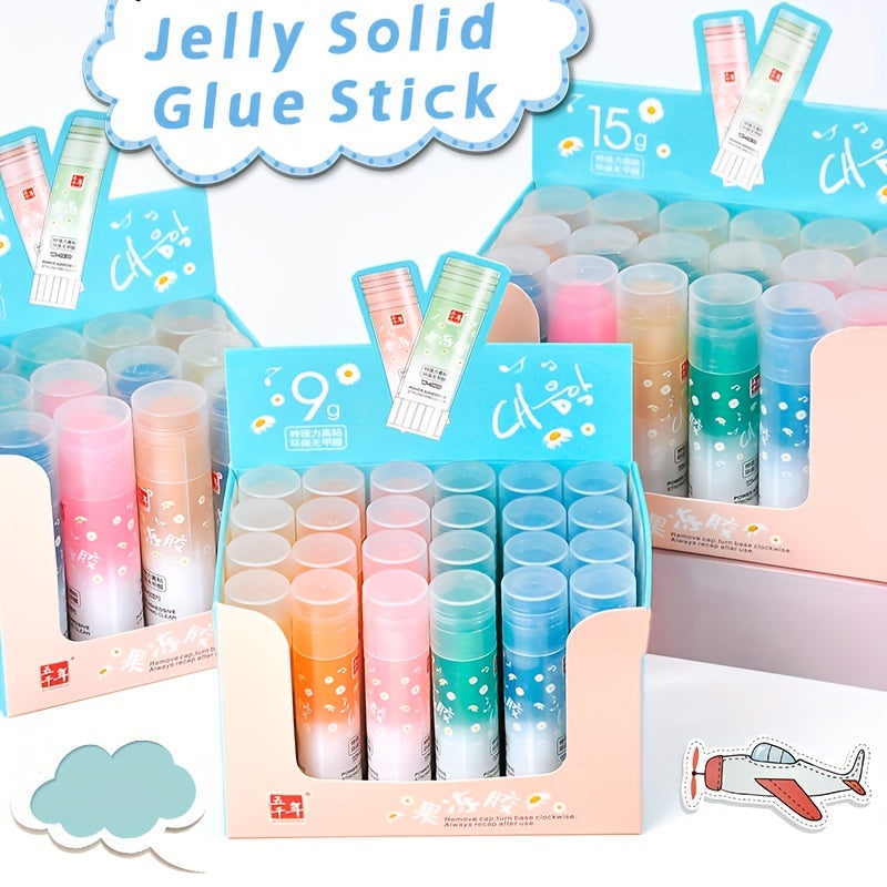 Vanishing Jelly Glue Stick Craft Art School Project Paste Washable 24pcs