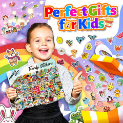 1000pcs Cartoon Colorful Doodle Stickers Water Cup Notebook Journal Decoration