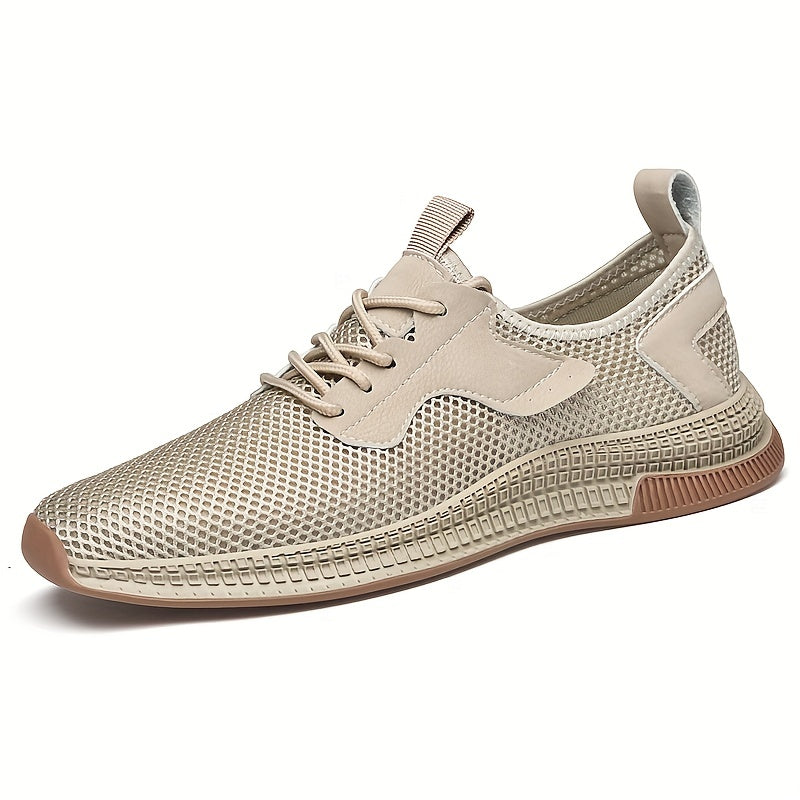 Men's Breathable Slip-On Sneakers with Shoelaces