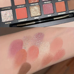 12 Colors Koi Scale Brown Orange Golden Eyeshadow Palette