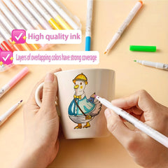 Acrylic Marker Pen Set Box Of 12 Colors