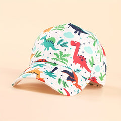 Girls Animal Embroidered Baseball Cap Adjustable Sun Hat