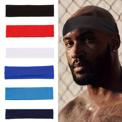 Fitness Sweat Absorption Headband Elastic Sports Headband Yoga Running Hairband