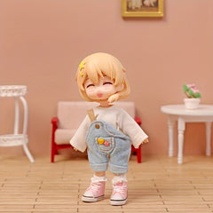 1pc 51cm Doll Costume Jean Overalls for Doll