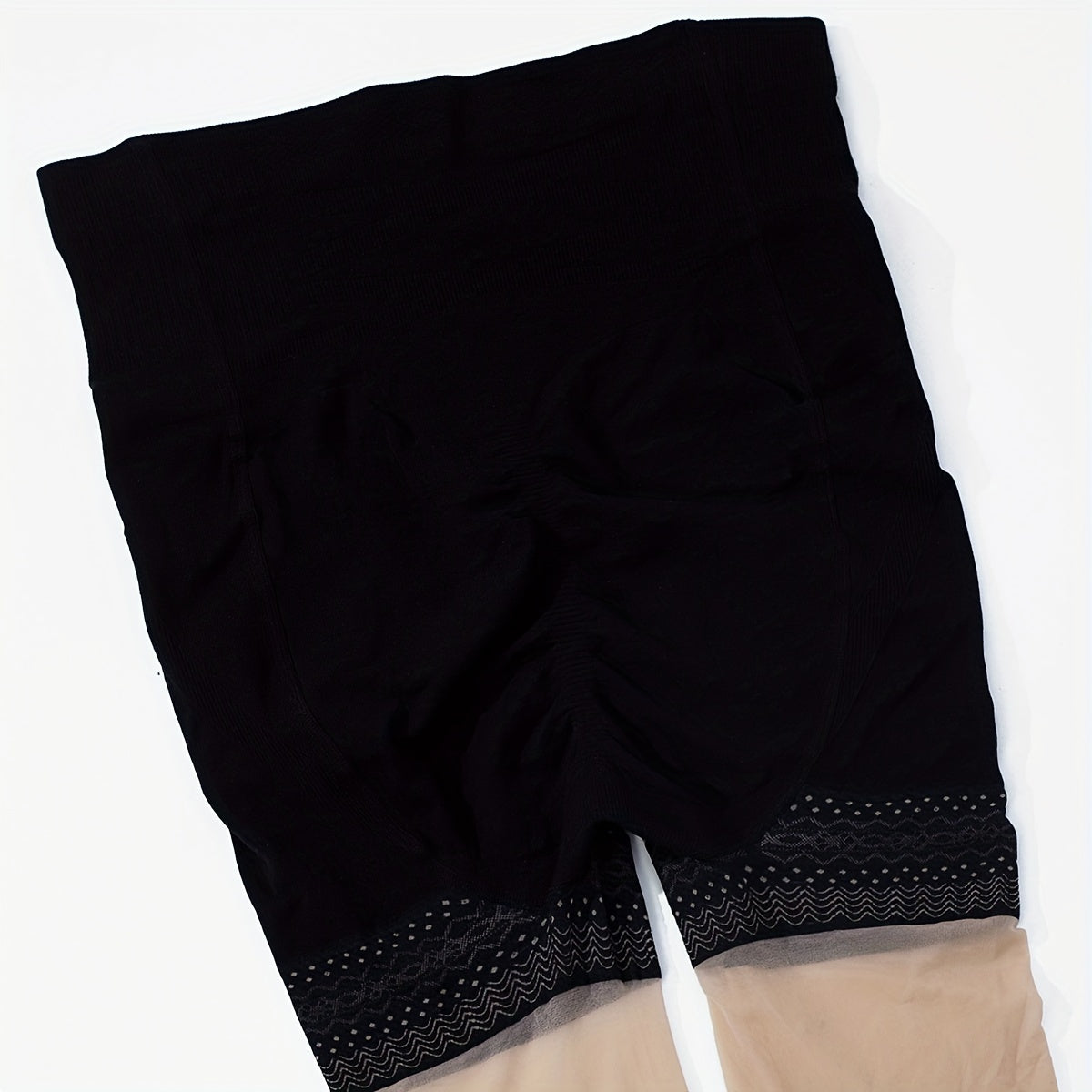 Colorblock High Waisted Footed Tights