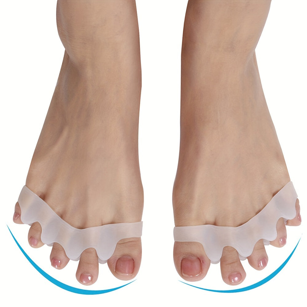 4pcs Silicone Toe Alignment Toe Spacers Bunion Hammertoe Straighteners