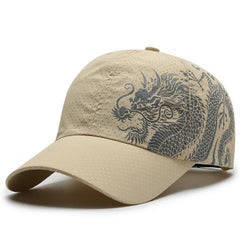 Waterproof Quick-drying Chinese Dragon Pattern Baseball Cap