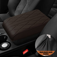 Car Armrest Heightening Pad PU Leather Universal Memory Cotton Armrest Box Pad