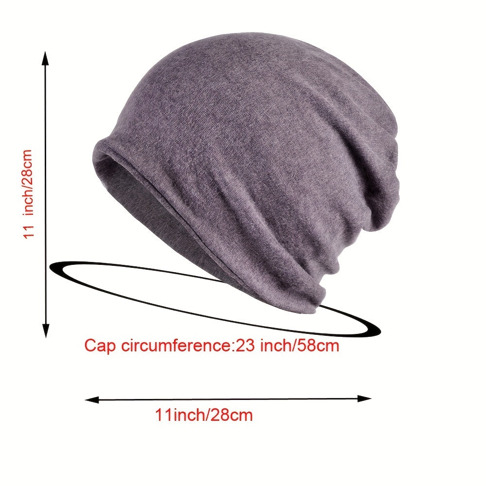 Cotton Slouchy Beanie Hip Hop Lightweight Running Dwarf Hats Chemo Cap