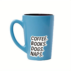 Coffee Books Dogs Naps Sticker Set - Dog Rescue Laptop Decals