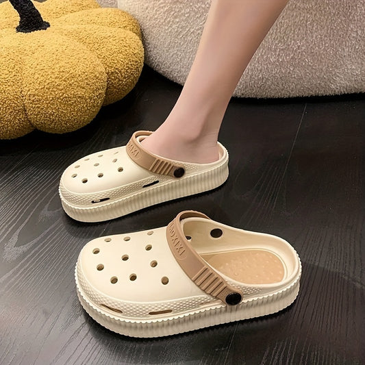 Women's Platform Garden Clogs Hollow Out Slide Shoes