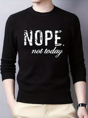 Men's Casual Warm Knitted Crew Neck Sweater