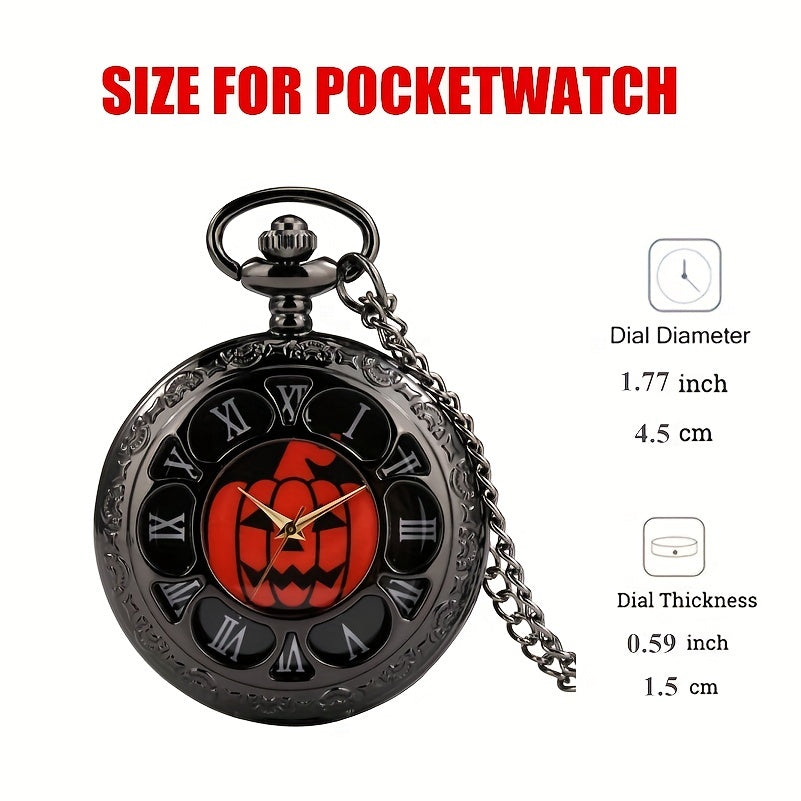 Vintage Halloween Cosplay Pocket Watch Kids Accessories