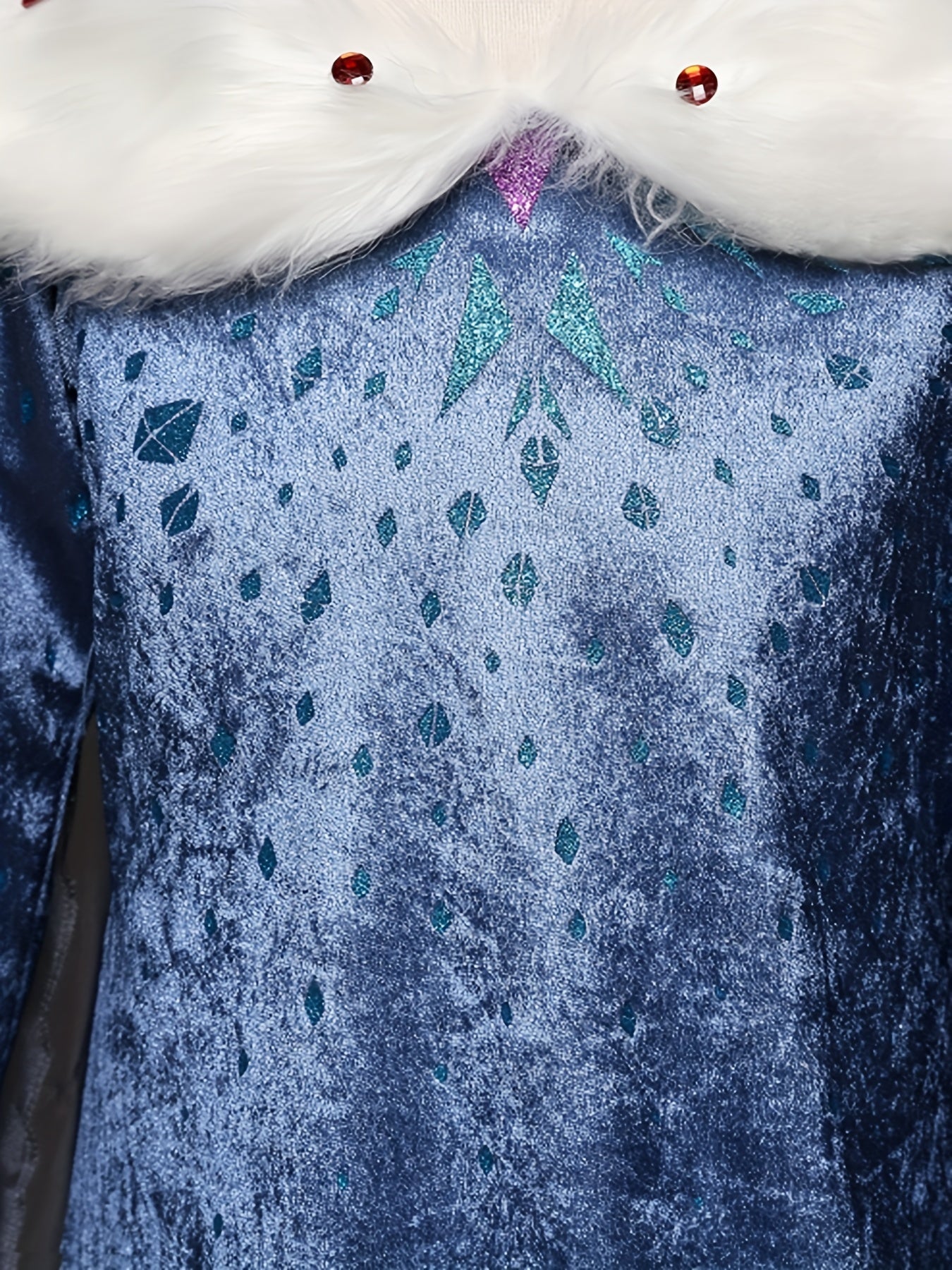 Girl's Fur Collar Princess Dress Snow Queen