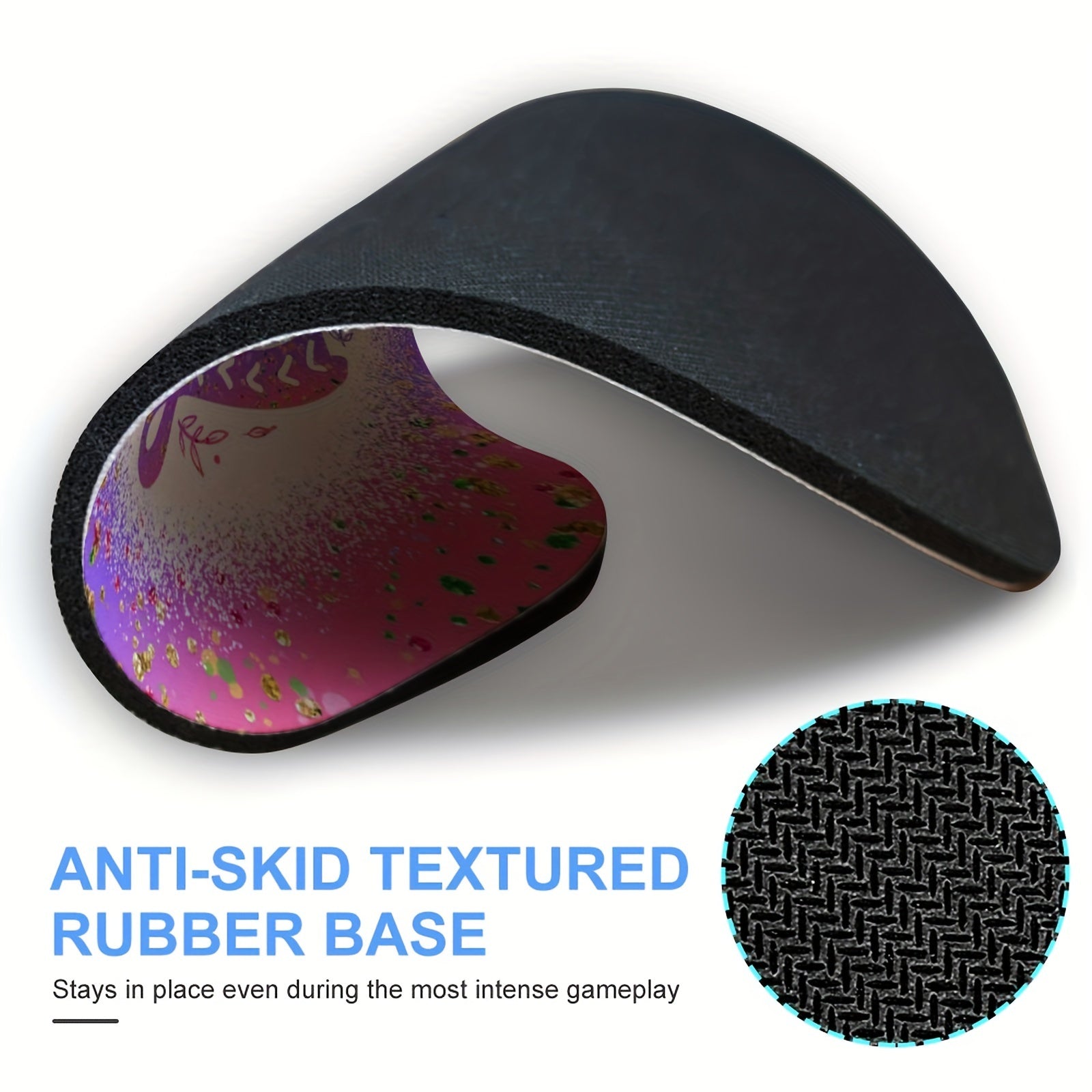 Round Mouse Pad with Non Slip Rubber Base Small Size 7.87 X 7.87 X 0.1inch