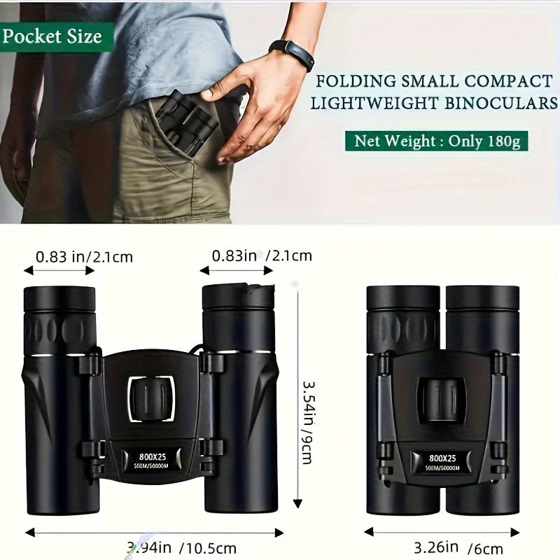 Portable HD Zoom Binoculars for Outdoor Camping & Tourism