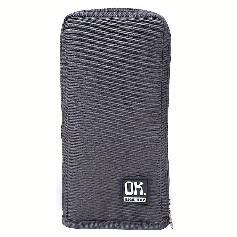 Canvas Standing Pencil Bag, Female High Beauty Pencil Box