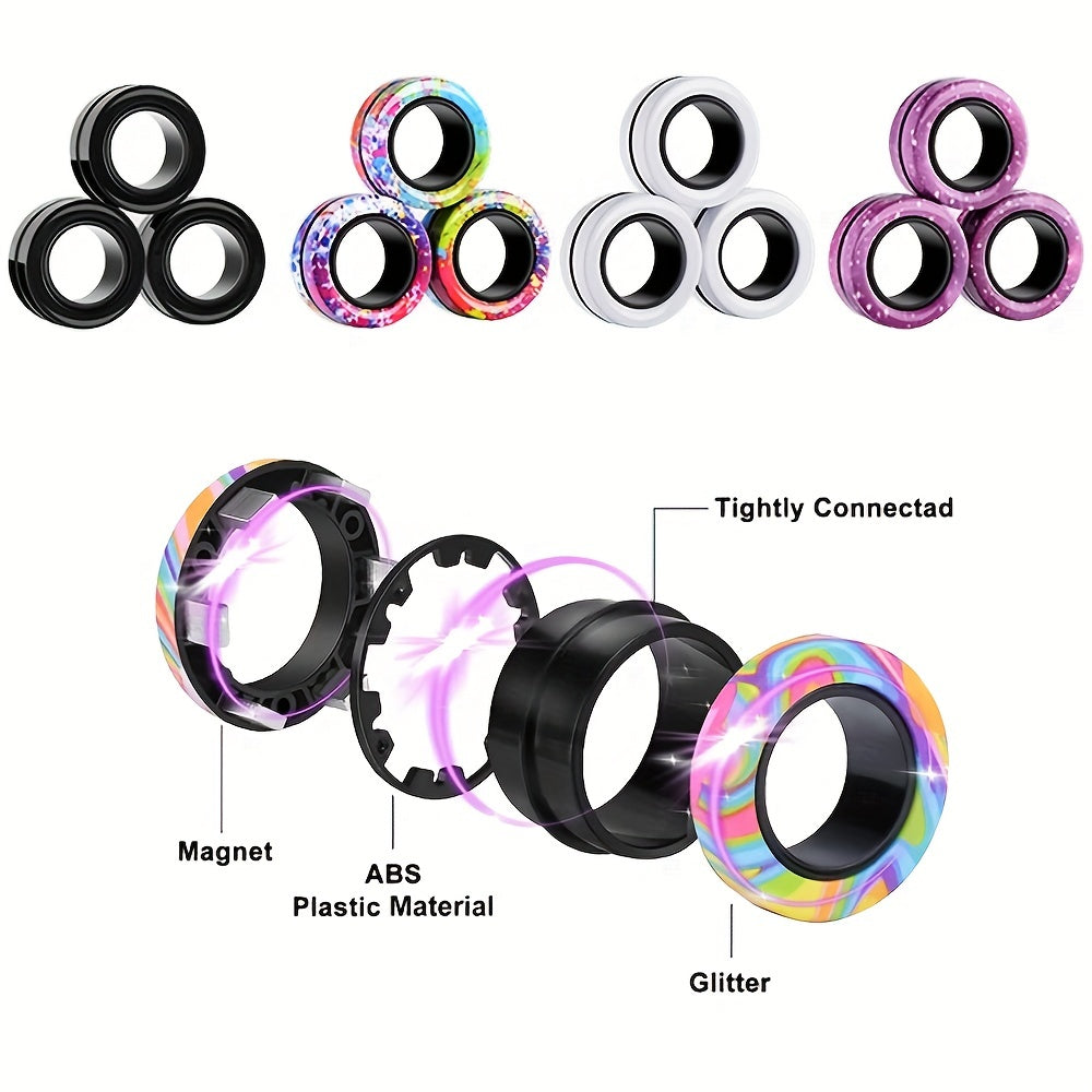 Magnetic Bracelet Ring Fidget Spinner Toy