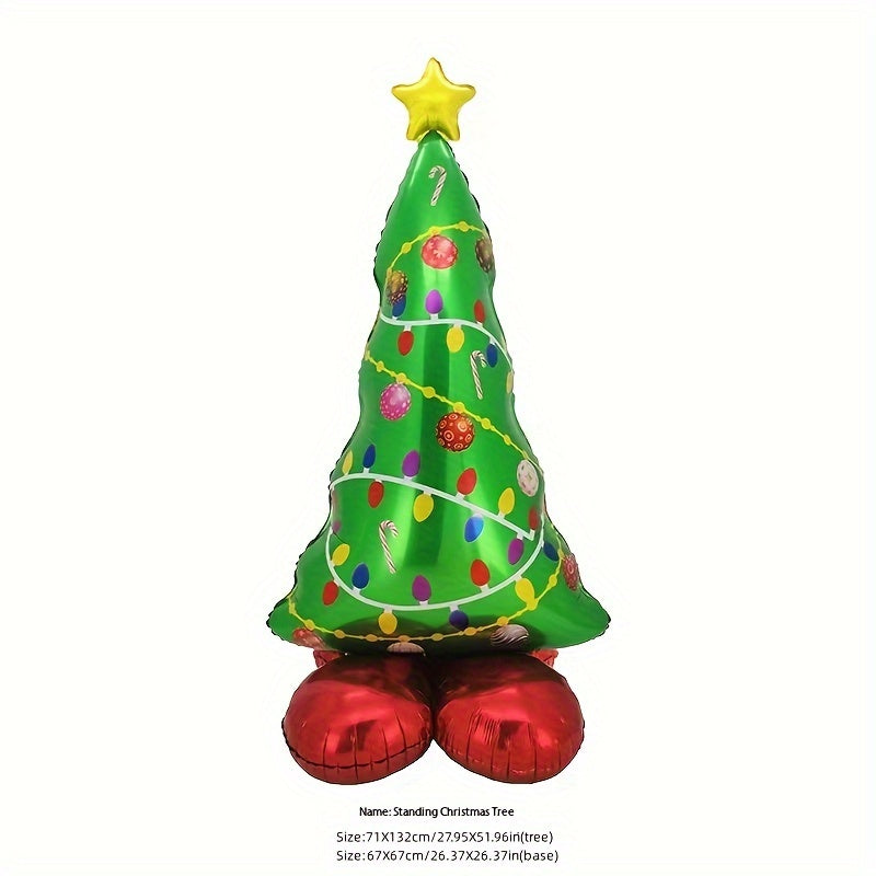 Large 3D Christmas Tree Decoration Balloon Gift