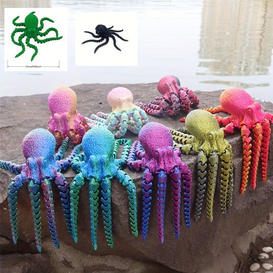Colorful Octopus Figurine Set - Perfect for Home Decor or Gifts