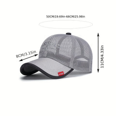 Men's Breathable Mesh Baseball Cap Outdoor Fishing Cap Sun Hat
