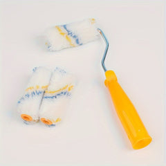 Paint Roller Brush Set with Tray and Covers, 3 Foam and 3 Polyester Rolls