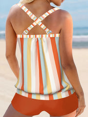 Modest Tankini Set Women's Plus Cami Top & Shorts Swimsuit