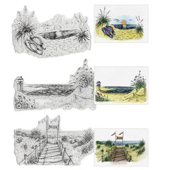 Ocean Background Transparent Stamps Silicone Stamps DIY Card Making
