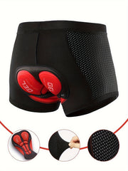 3pcs Men's Compression Cycling Shorts 3D Gel Padded Pants