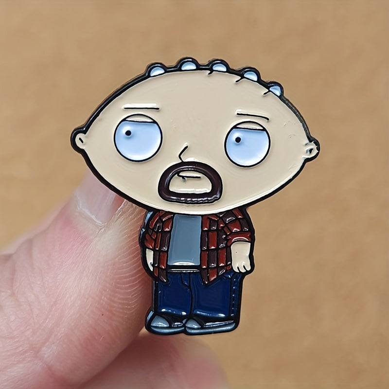 Anime Baby Guy Cartoon Brooch Pins - Creative Touch for Outfits & Special Gift